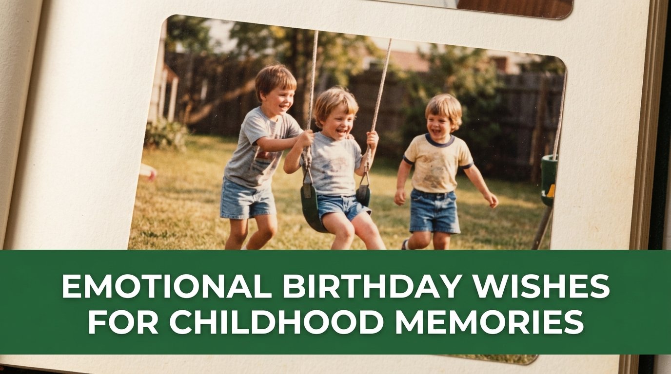 Emotional Birthday Wishes for Childhood Memories