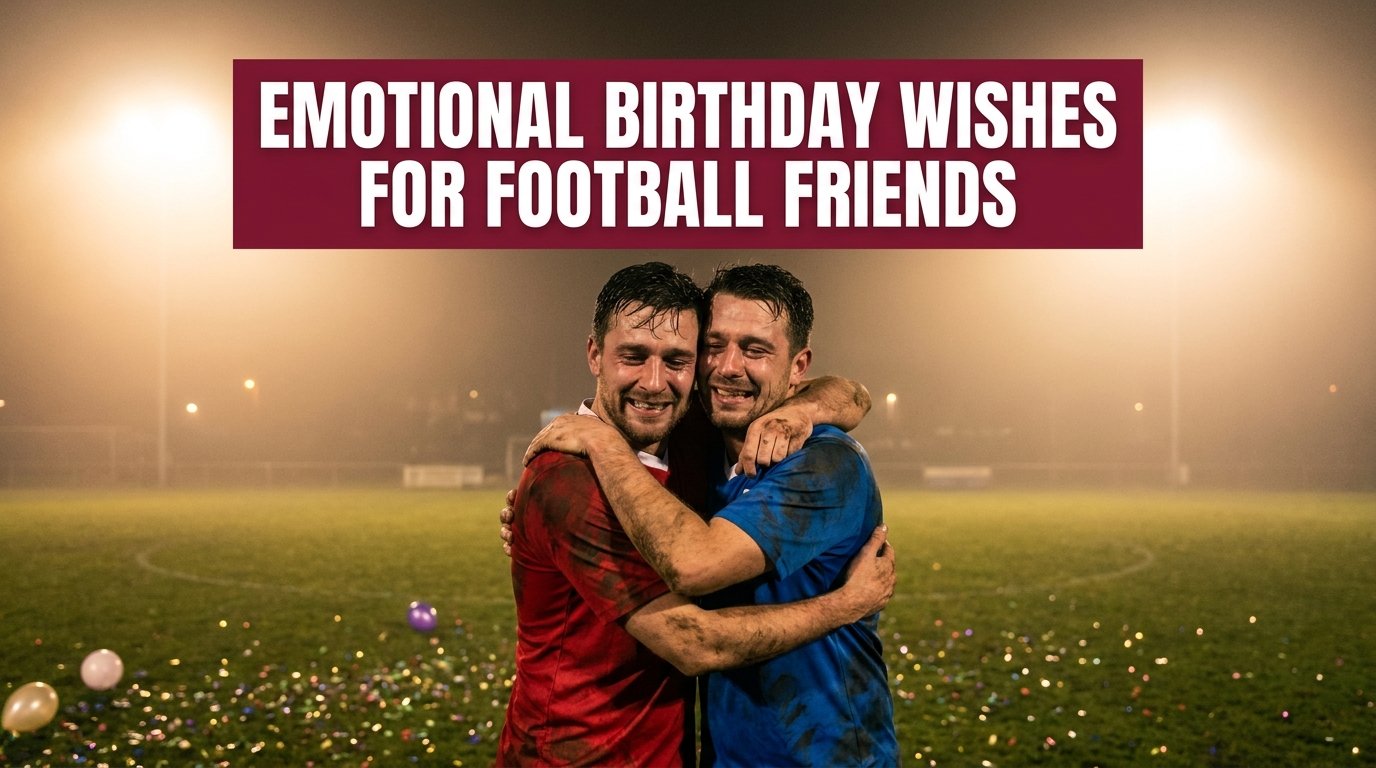 Emotional Birthday Wishes for Football Friends