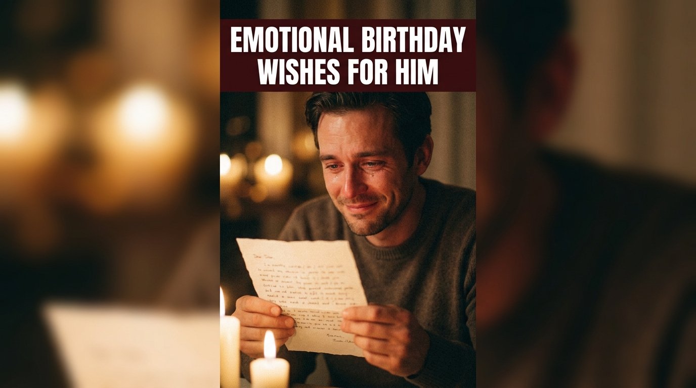 Emotional Birthday Wishes for Him