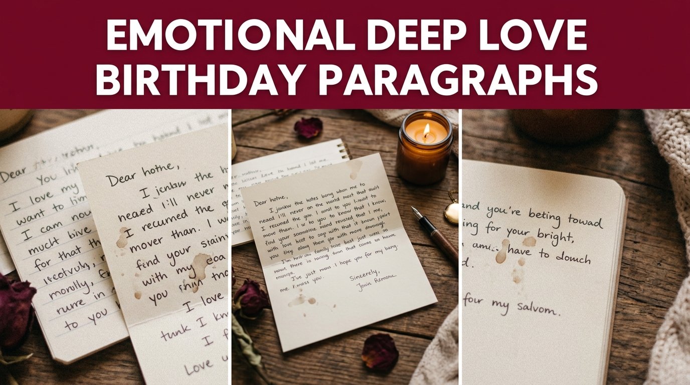 Emotional Deep Love Birthday Paragraphs