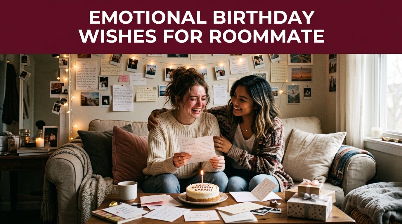 Emotional Happy Birthday Wishes for Roommate