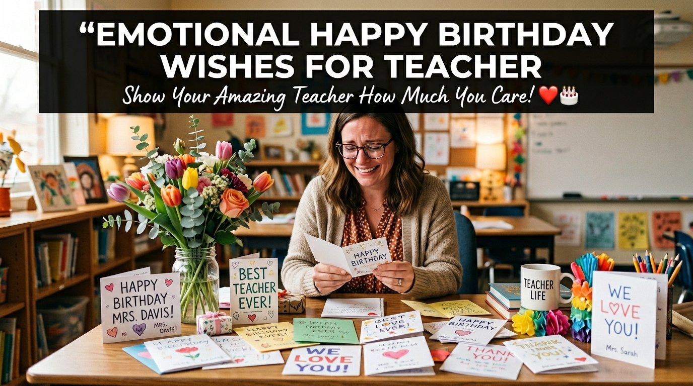 Emotional Happy Birthday Wishes for Teacher