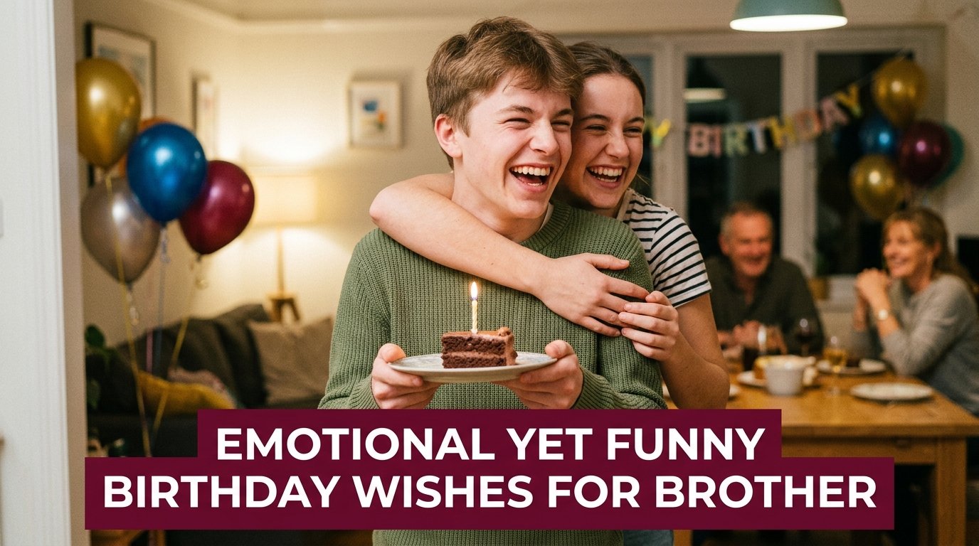 Emotional Yet Funny Birthday Wishes for Brother