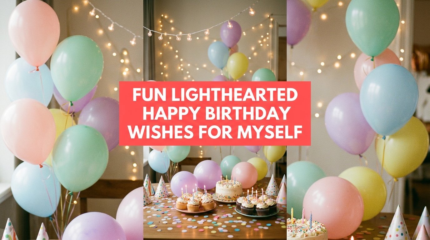 Fun Lighthearted Happy Birthday Wishes for Myself