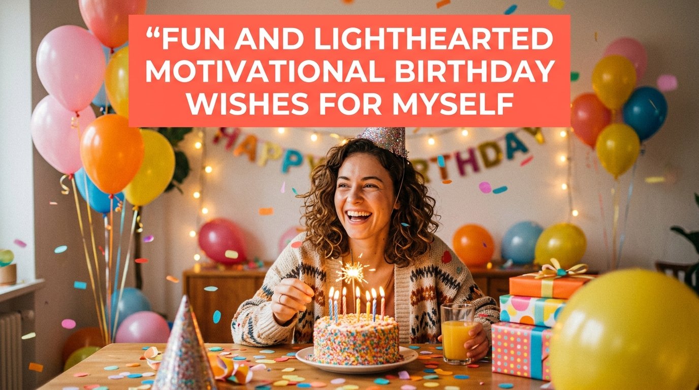 Fun and Lighthearted Motivational Birthday Wishes for Myself