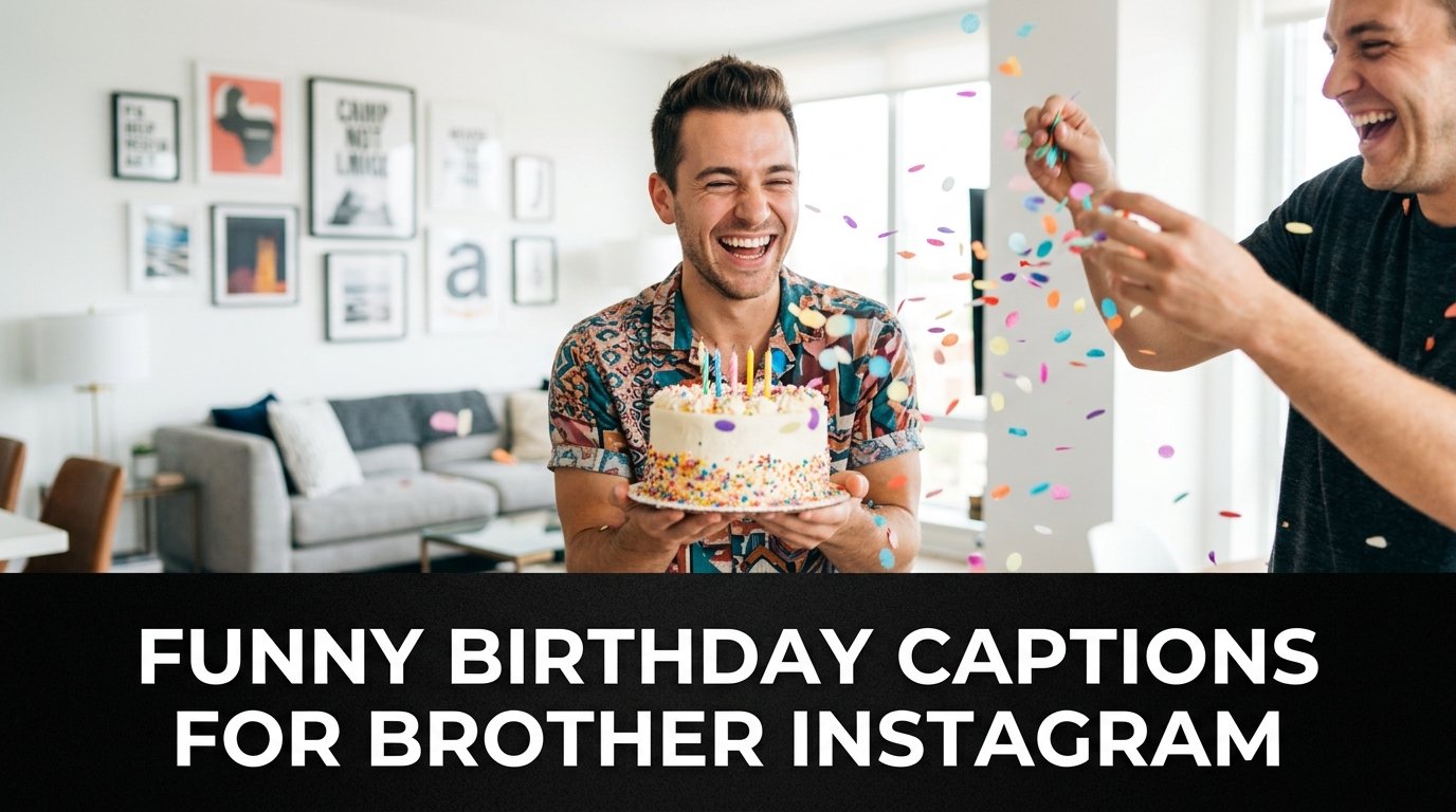 Funny Birthday Captions for Brother Instagram