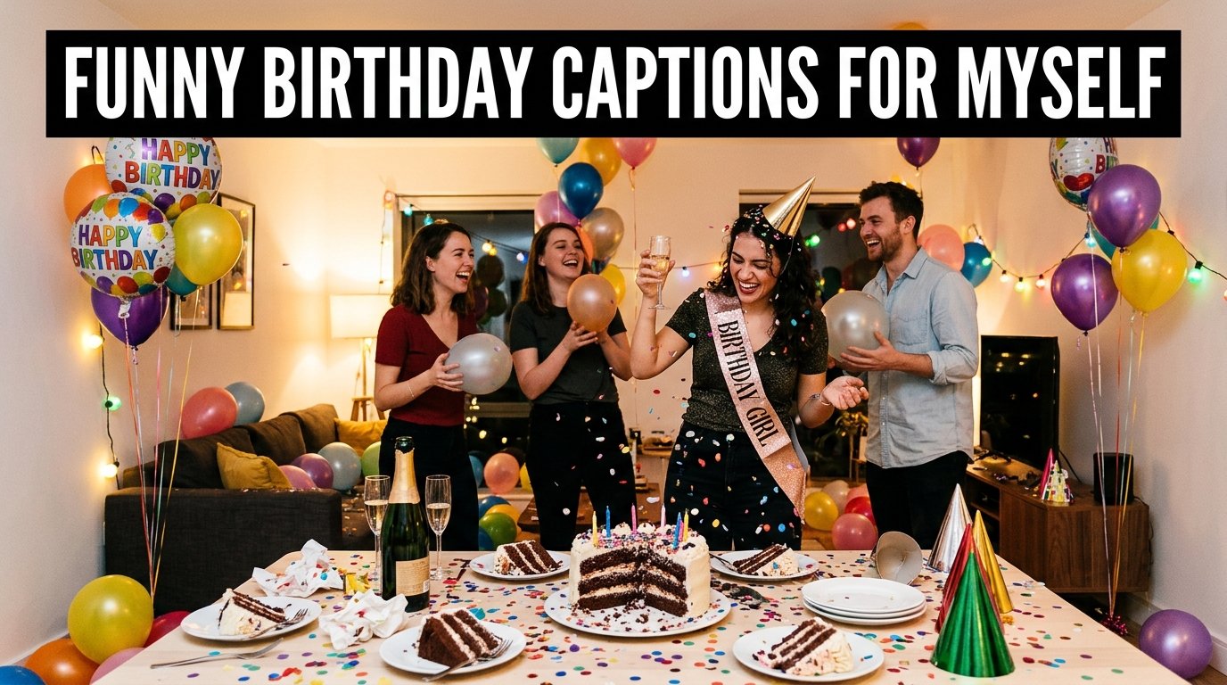 Funny Birthday Captions for Myself