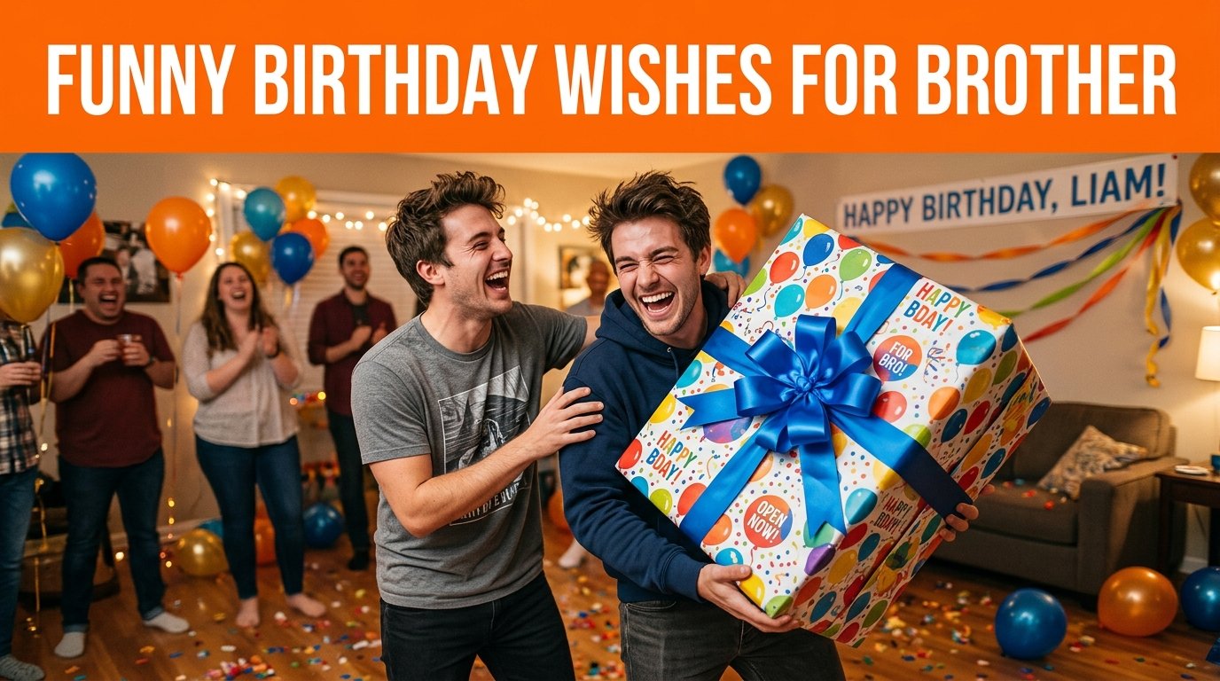 Funny Birthday Wishes for Brother
