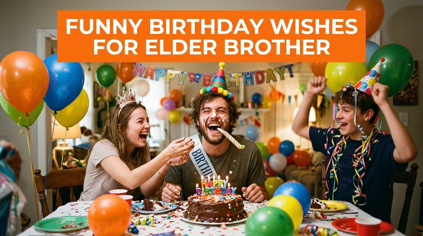 Funny Birthday Wishes for Elder Brother