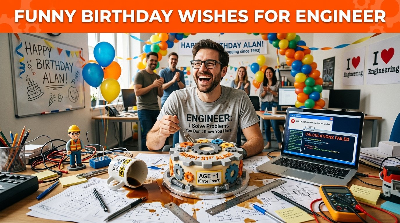Funny Birthday Wishes for Engineer