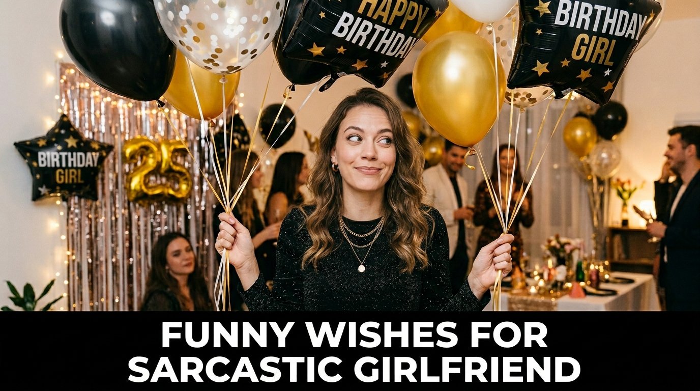 Funny Birthday Wishes for Girlfriend Who Loves Sarcasm