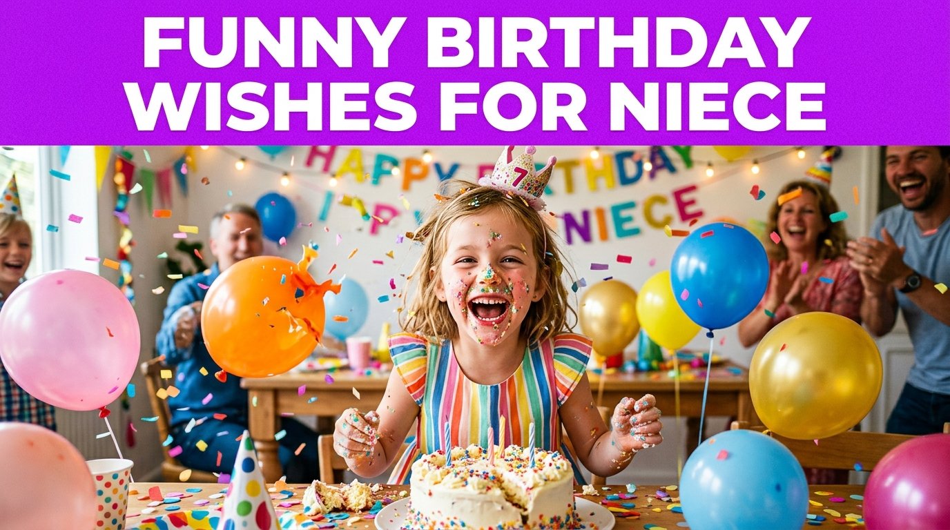 Funny Birthday Wishes for Niece (Light Humor)
