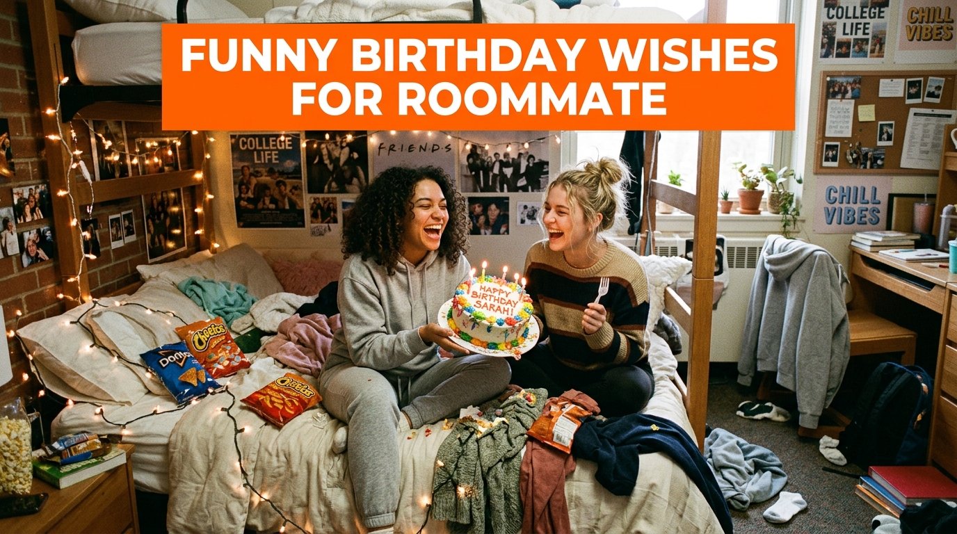 Funny Happy Birthday Wishes for Roommate