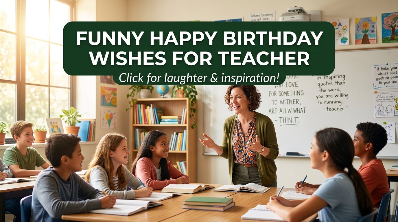 Funny Happy Birthday Wishes for Teacher