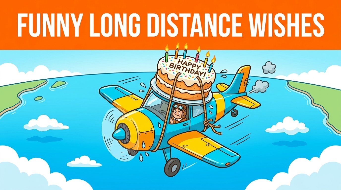 Funny Long Distance Birthday Wishes