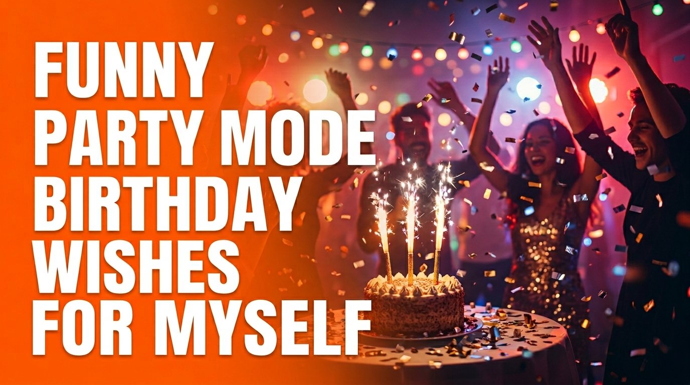 Funny Party Mode Birthday Wishes for Myself