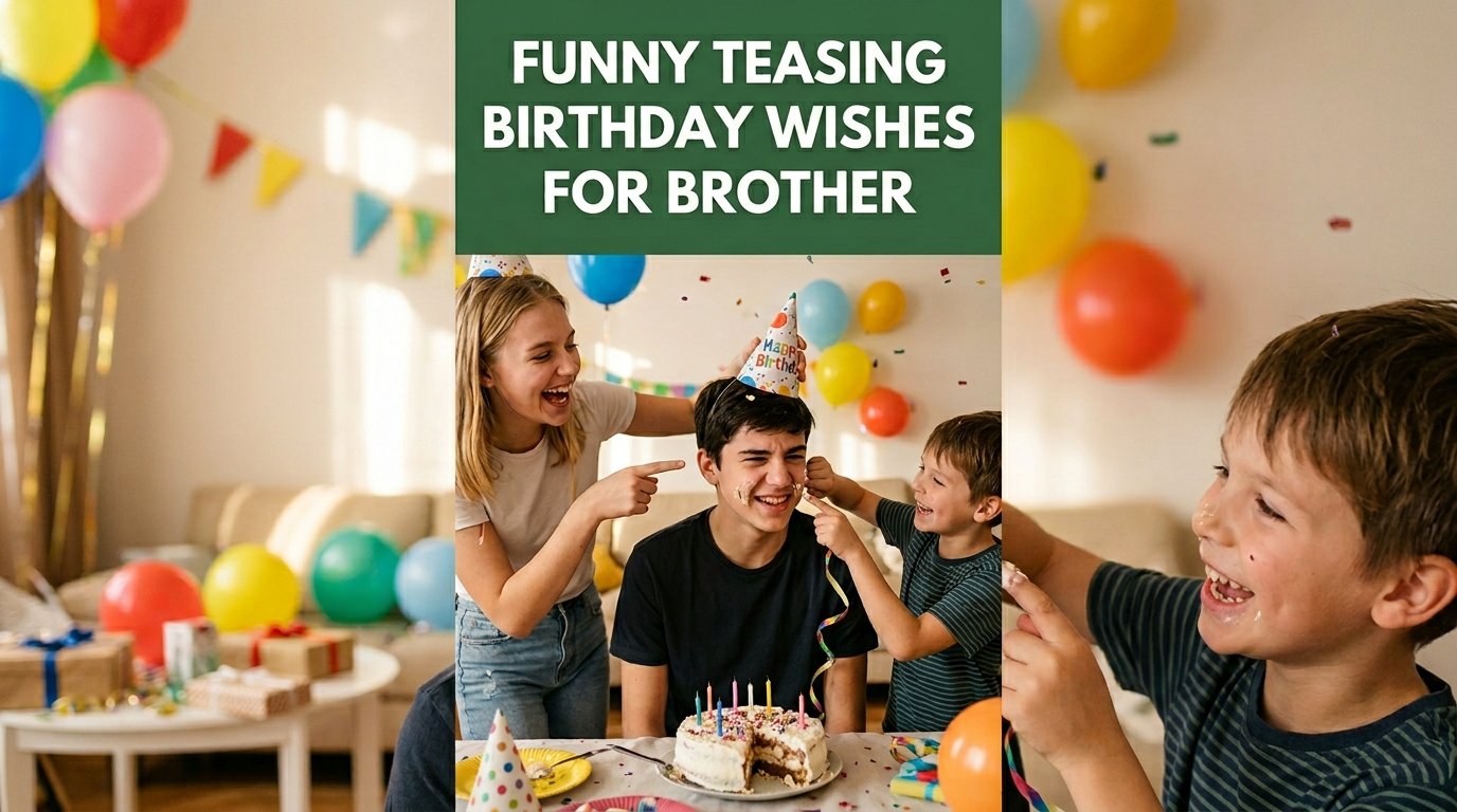 Funny Teasing Birthday Wishes for Brother