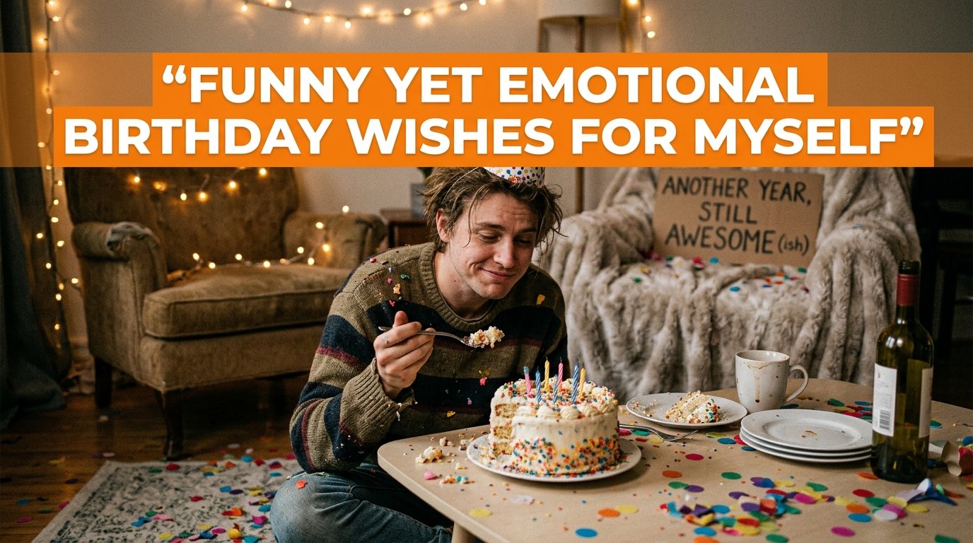 Funny Yet Emotional Birthday Wishes for Myself