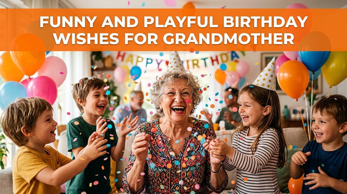 Funny and Playful Birthday Wishes for Grandmother