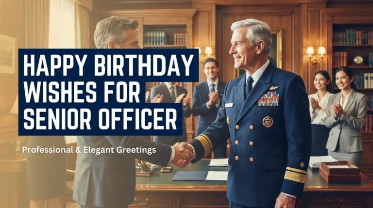 200+ Happy Birthday Wishes for Senior Officer (2026 Guide)
