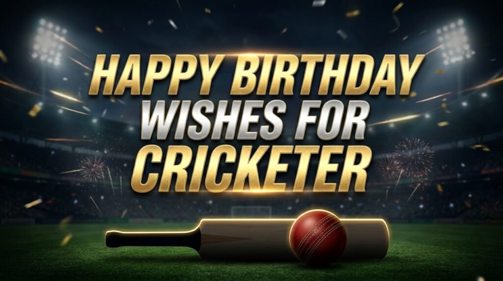 Happy Birthday Wishes for Cricketer