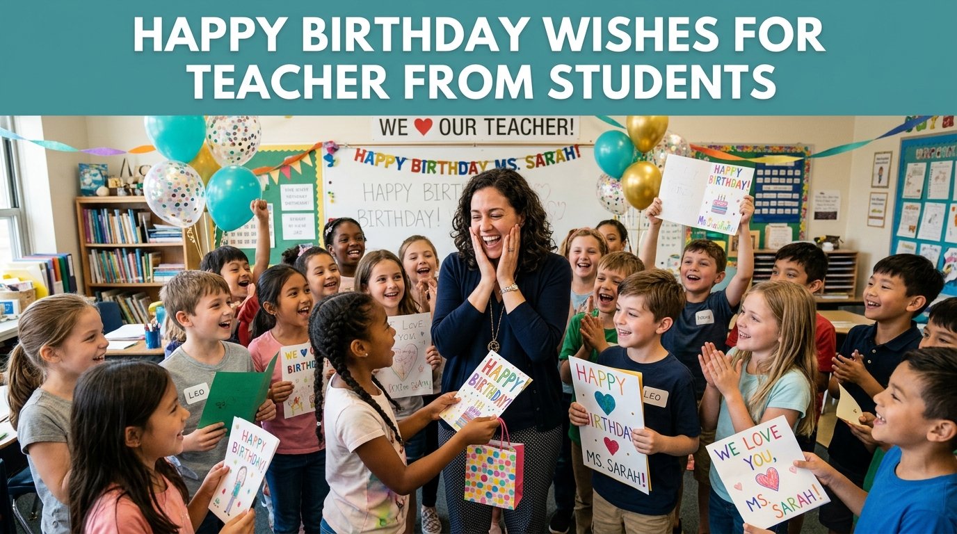 Happy Birthday Wishes for Teacher from Students