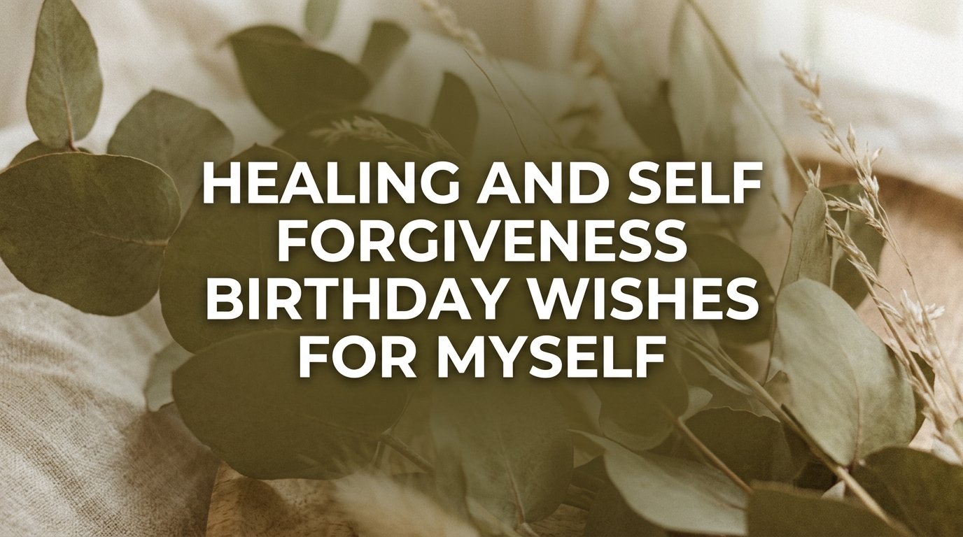 Healing and Self Forgiveness Birthday Wishes for Myself