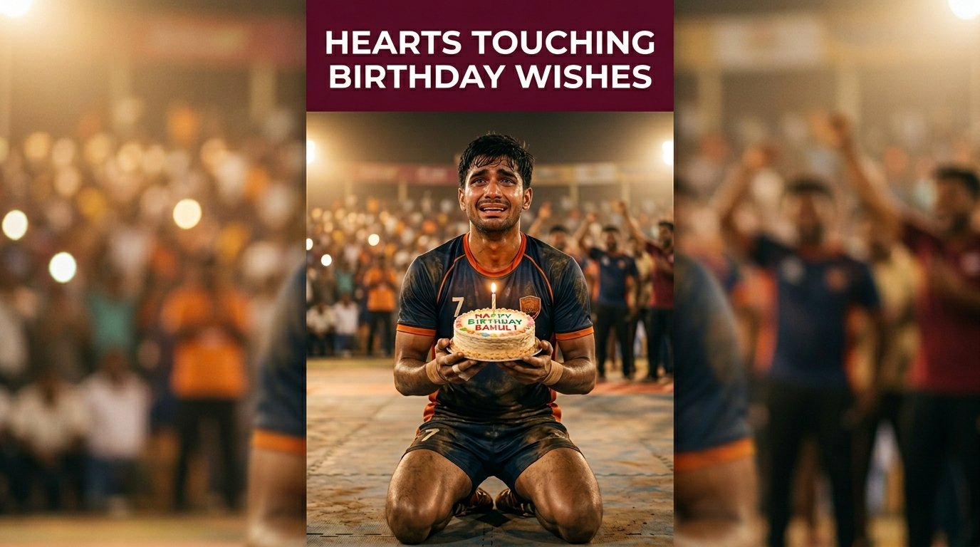 Heart Touching Birthday Wishes for Kabaddi Player