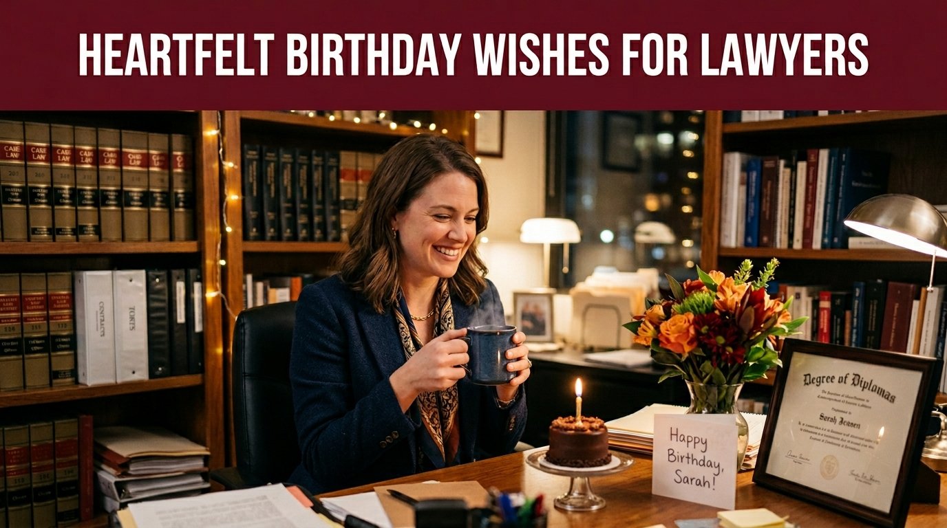 Heartfelt Birthday Wishes for Lawyers