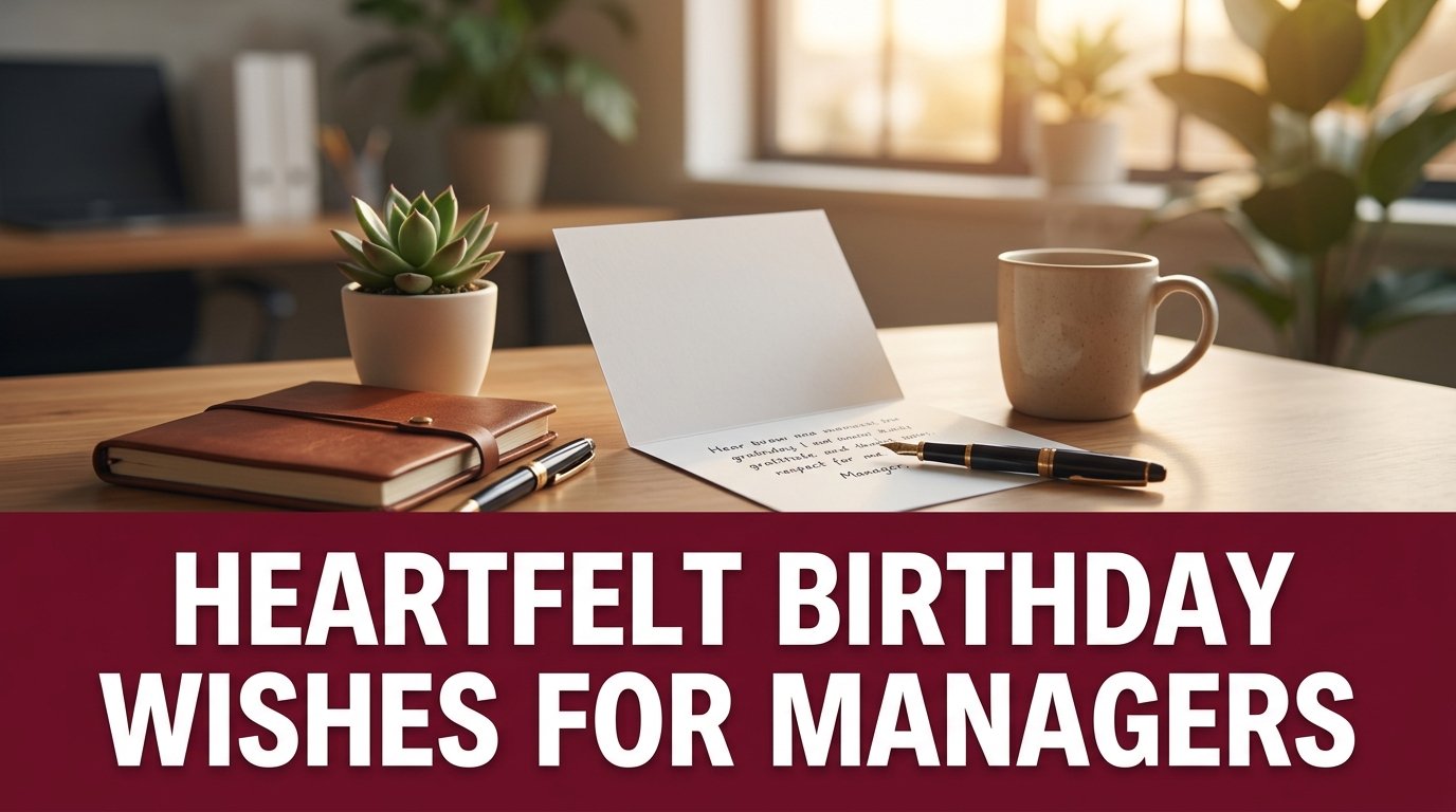 Heartfelt Birthday Wishes for Managers