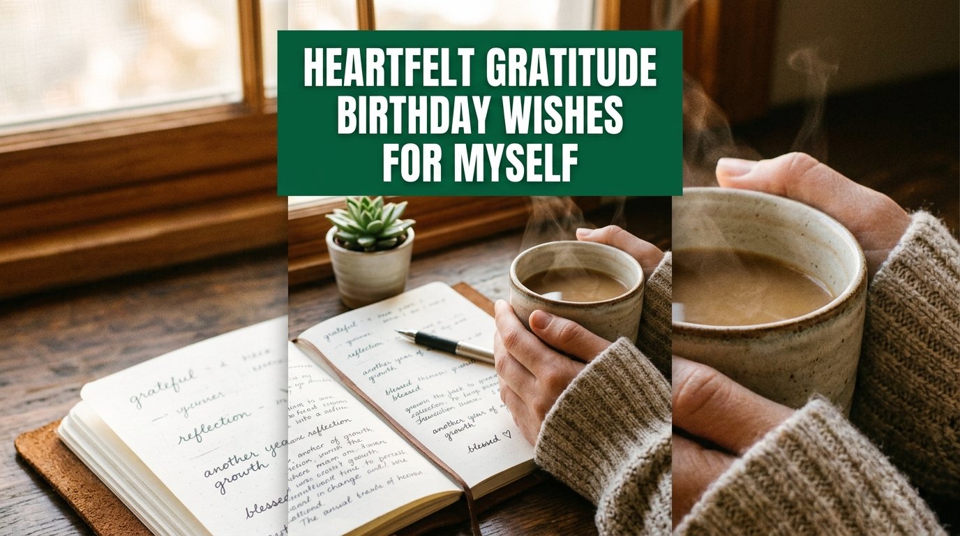 Heartfelt Gratitude Birthday Wishes for Myself