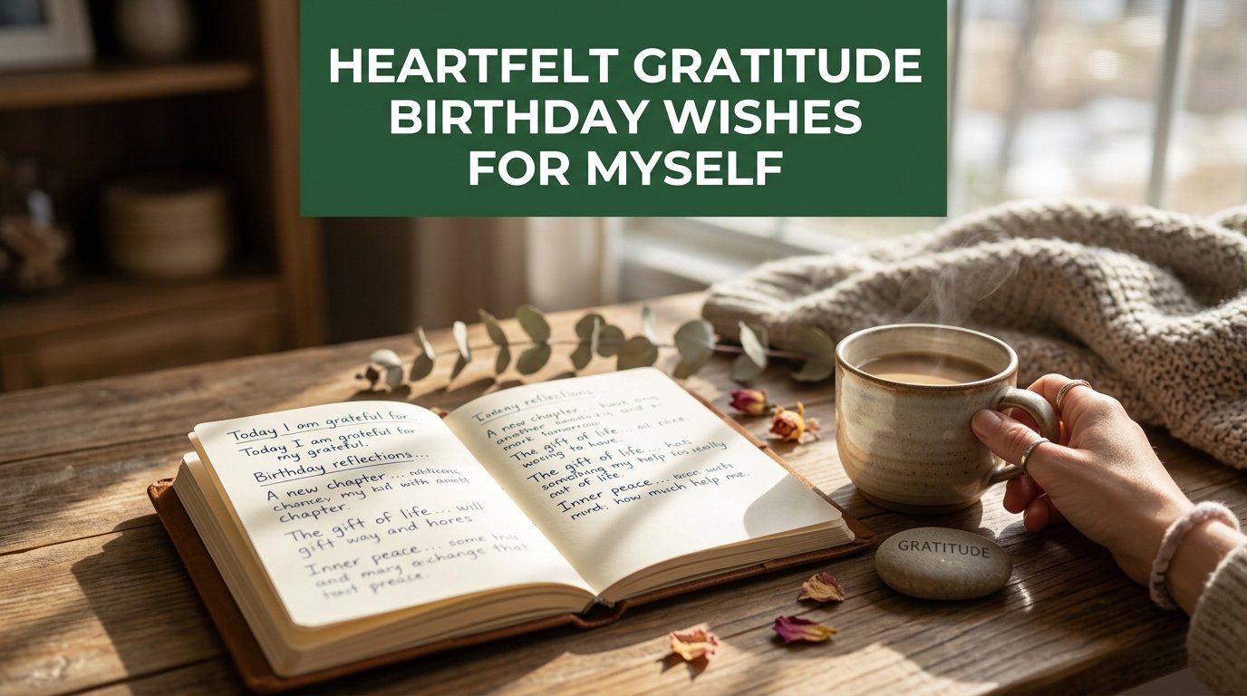 Heartfelt Gratitude Birthday Wishes for Myself