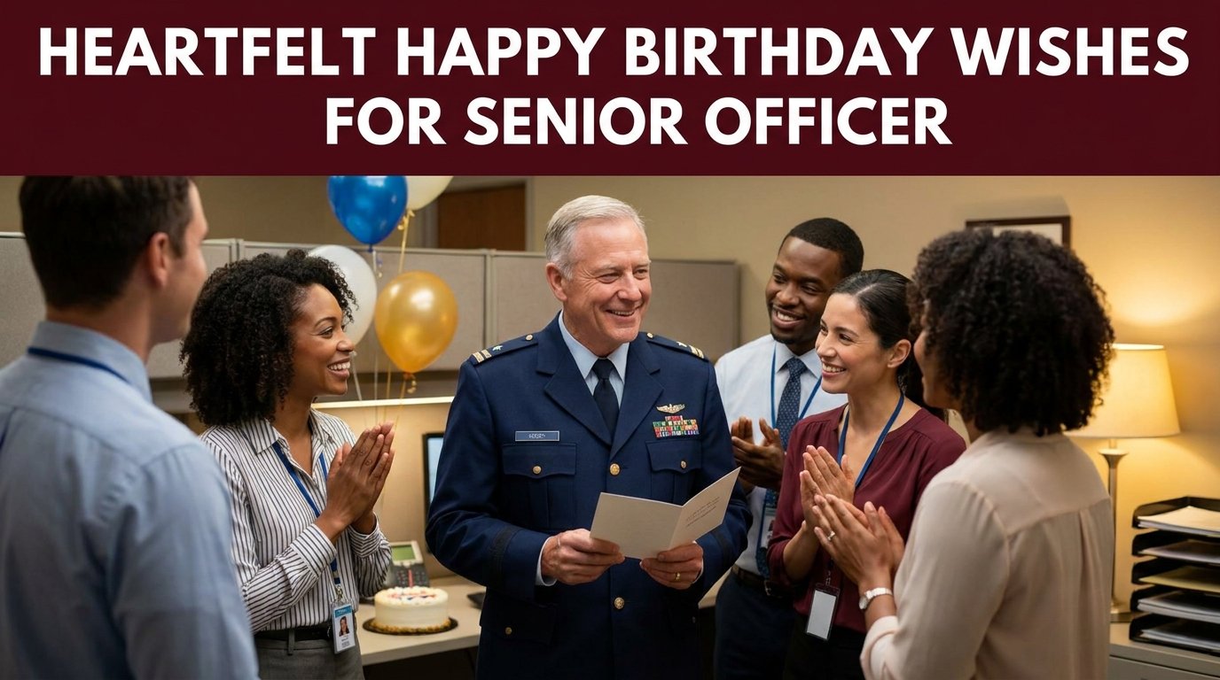Heartfelt Happy Birthday Wishes for Senior Officer