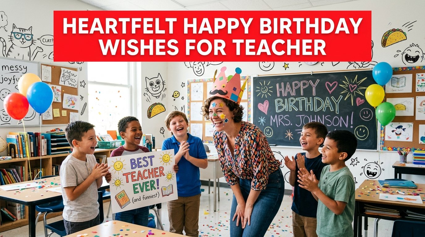 Heartfelt Happy Birthday Wishes for Teacher