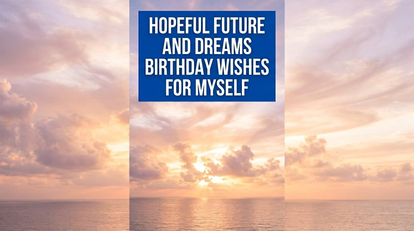 Hopeful Future and Dreams Birthday Wishes for Myself