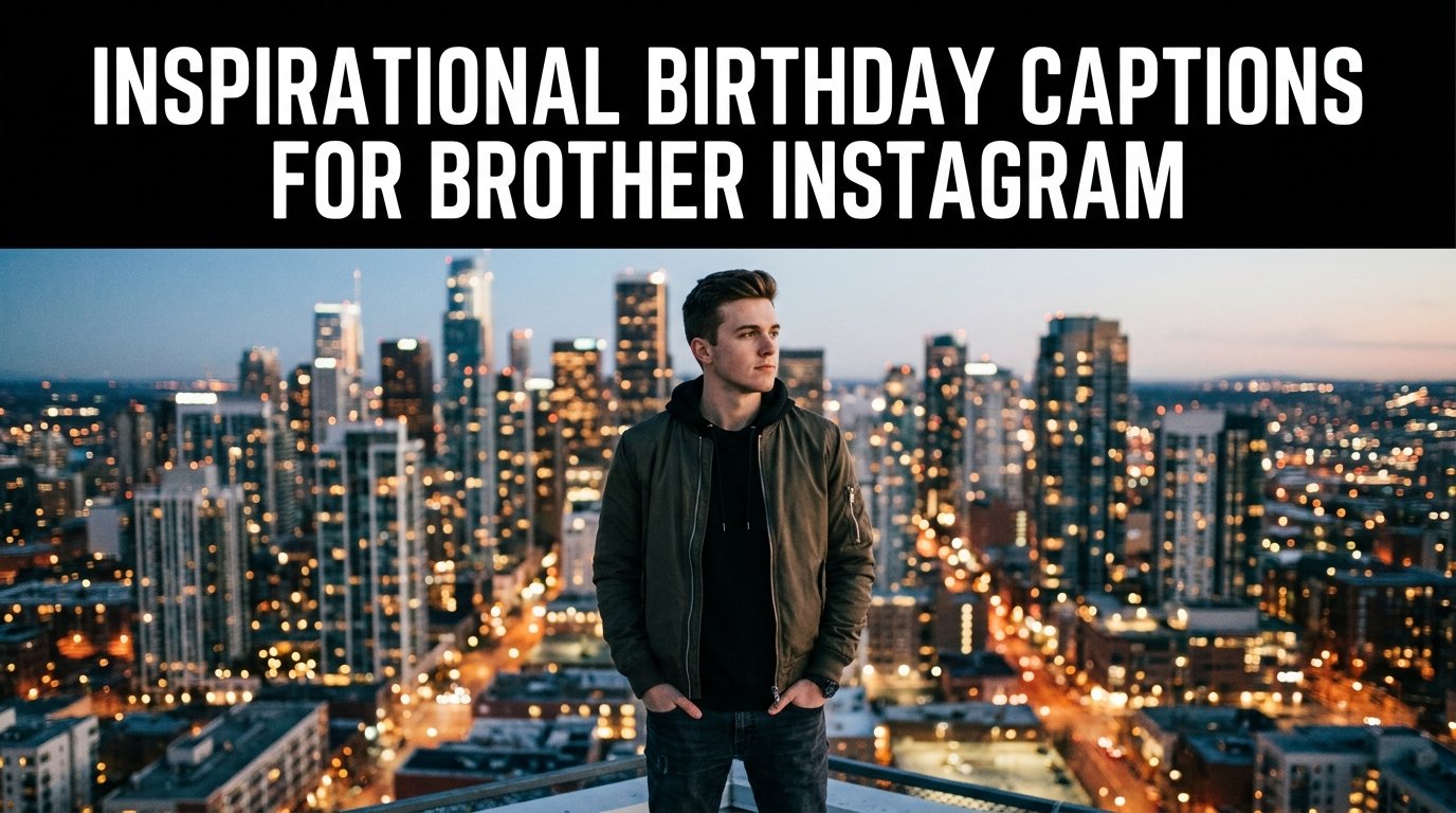 Inspirational Birthday Captions for Brother Instagram