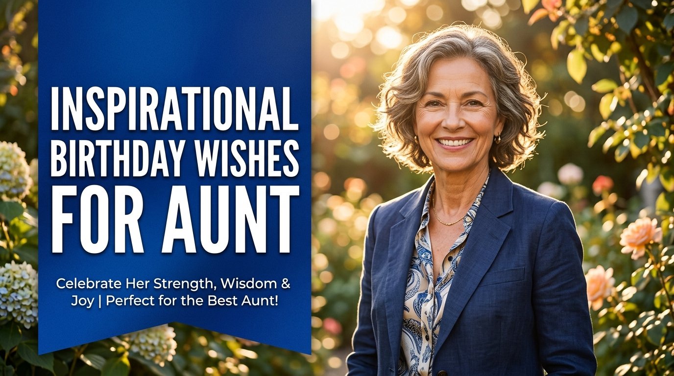 Inspirational Birthday Wishes for Aunt