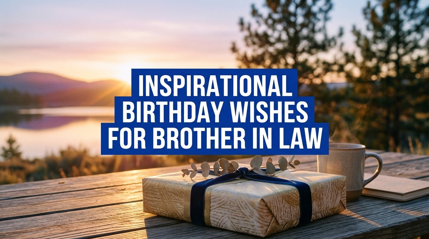 Inspirational Birthday Wishes for Brother in Law