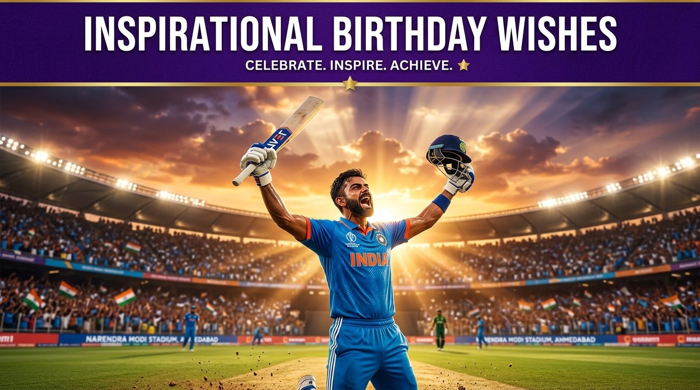 Inspirational Birthday Wishes for Cricketer