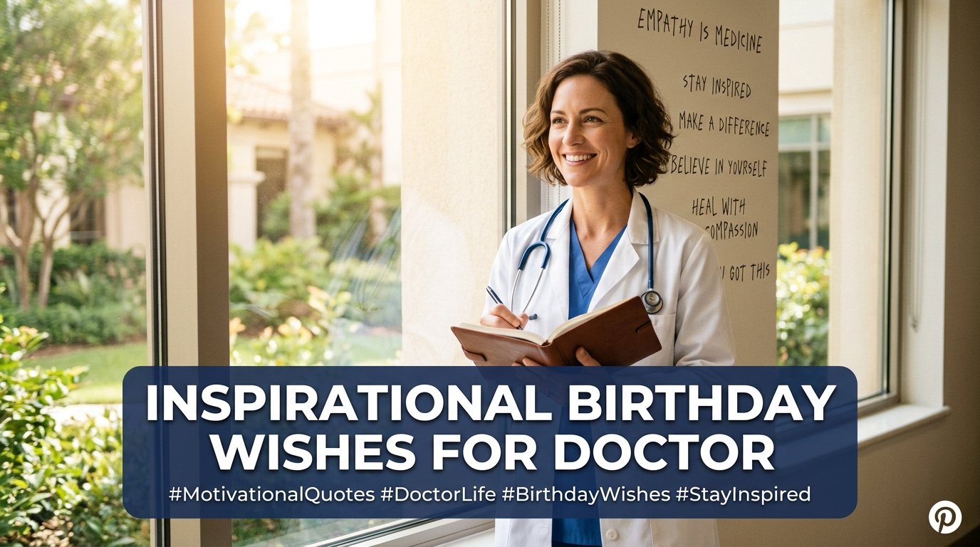 Inspirational Birthday Wishes for Doctor