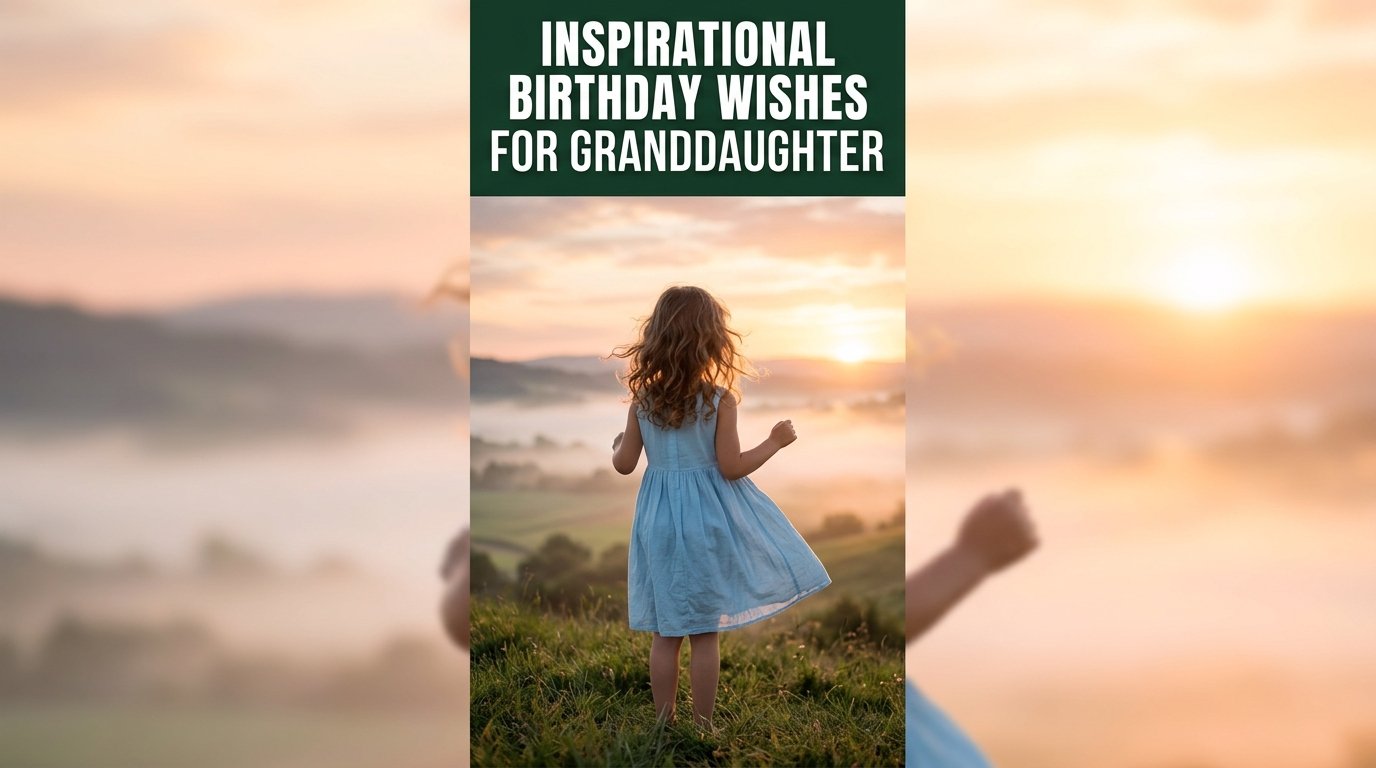 Inspirational Birthday Wishes for Granddaughter