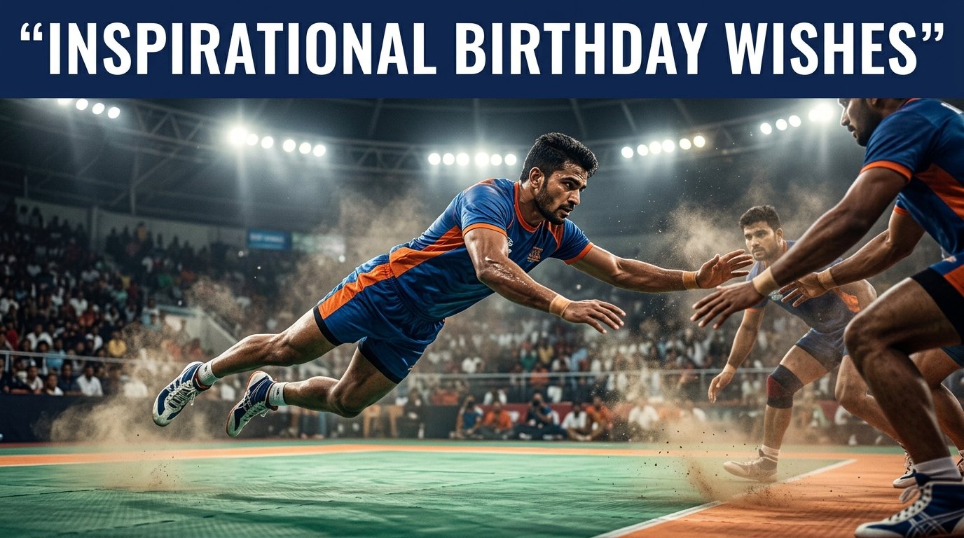 Inspirational Birthday Wishes for Kabaddi Player