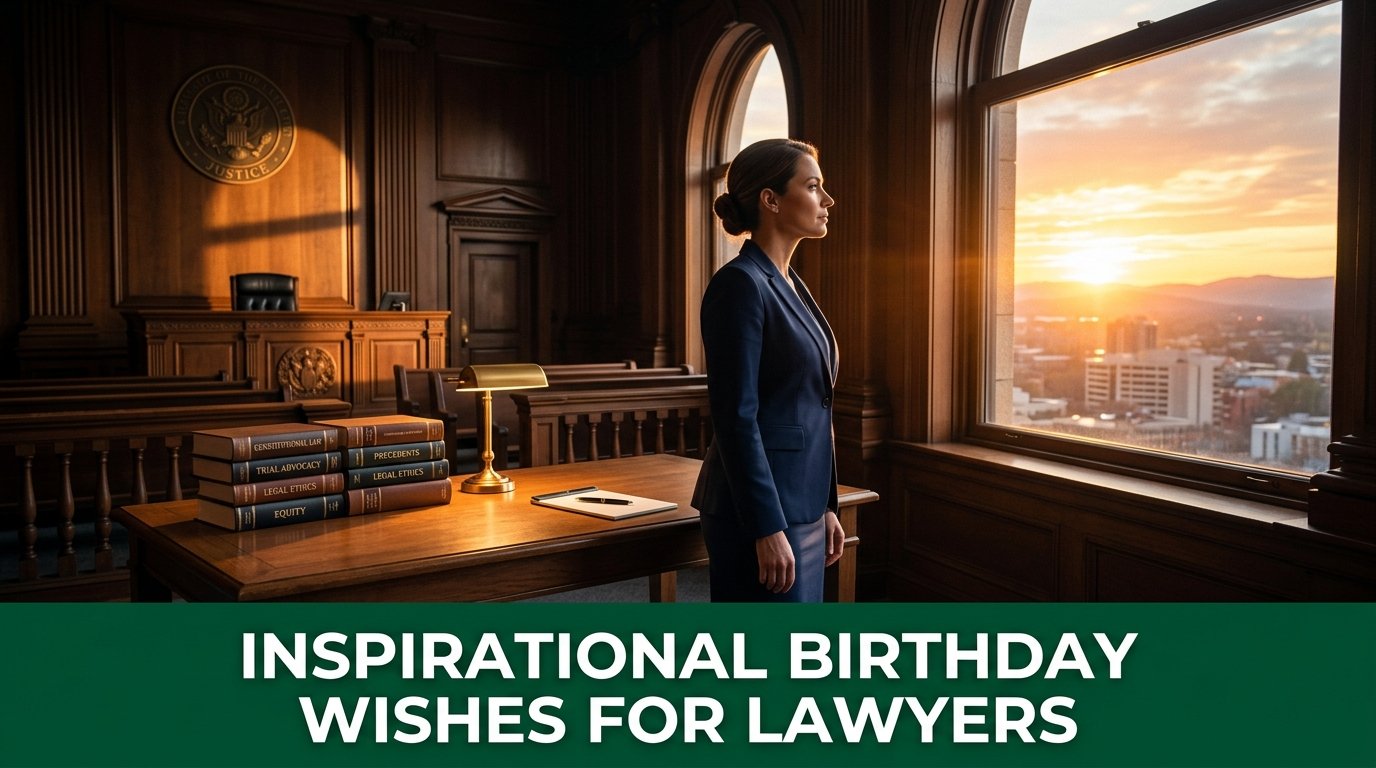 Inspirational Birthday Wishes for Lawyers