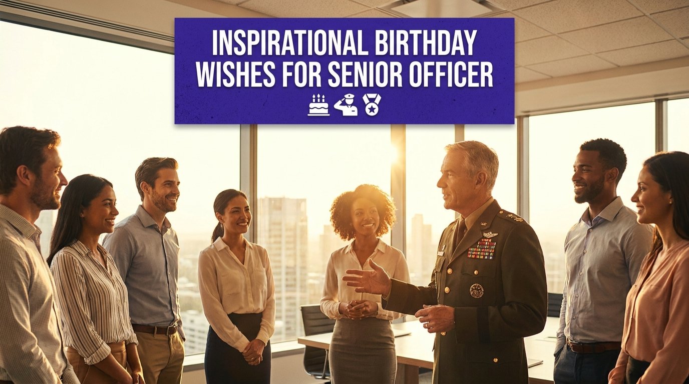 Inspirational Birthday Wishes for Senior Officer