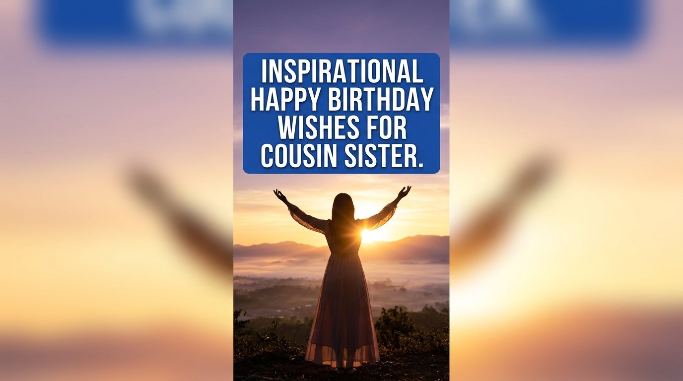 Inspirational Happy Birthday Wishes for Cousin Sister