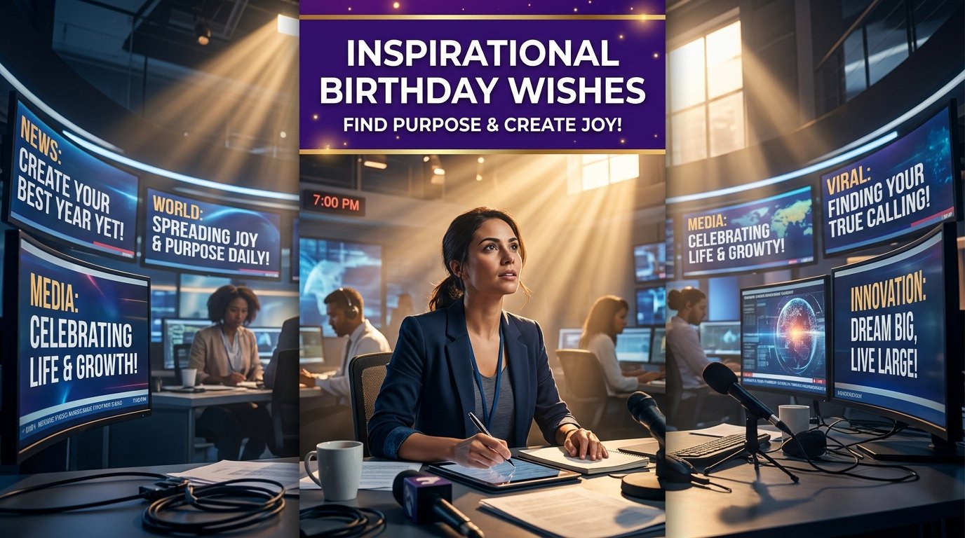 Inspirational Happy Birthday Wishes for Journalist