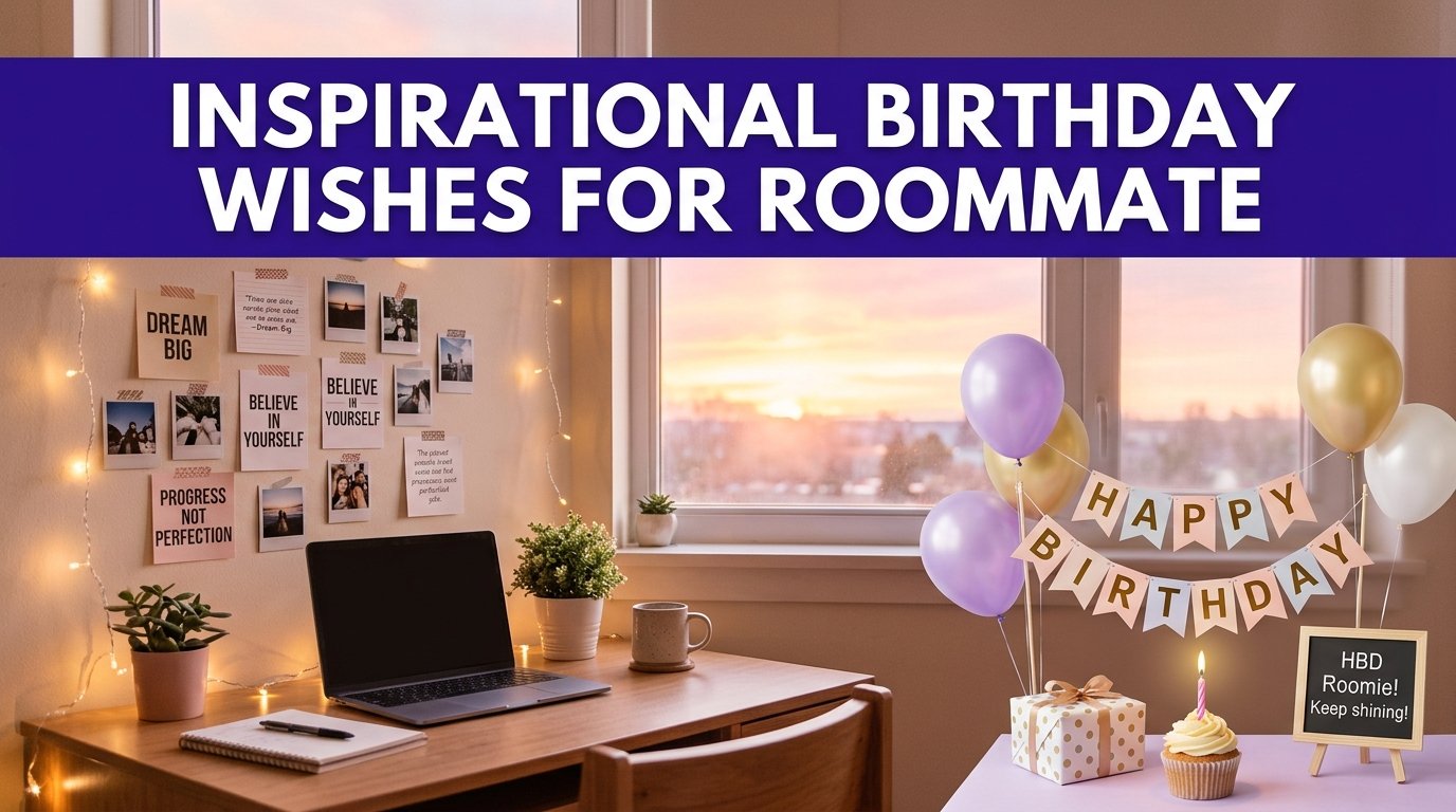 Inspirational Happy Birthday Wishes for Roommate