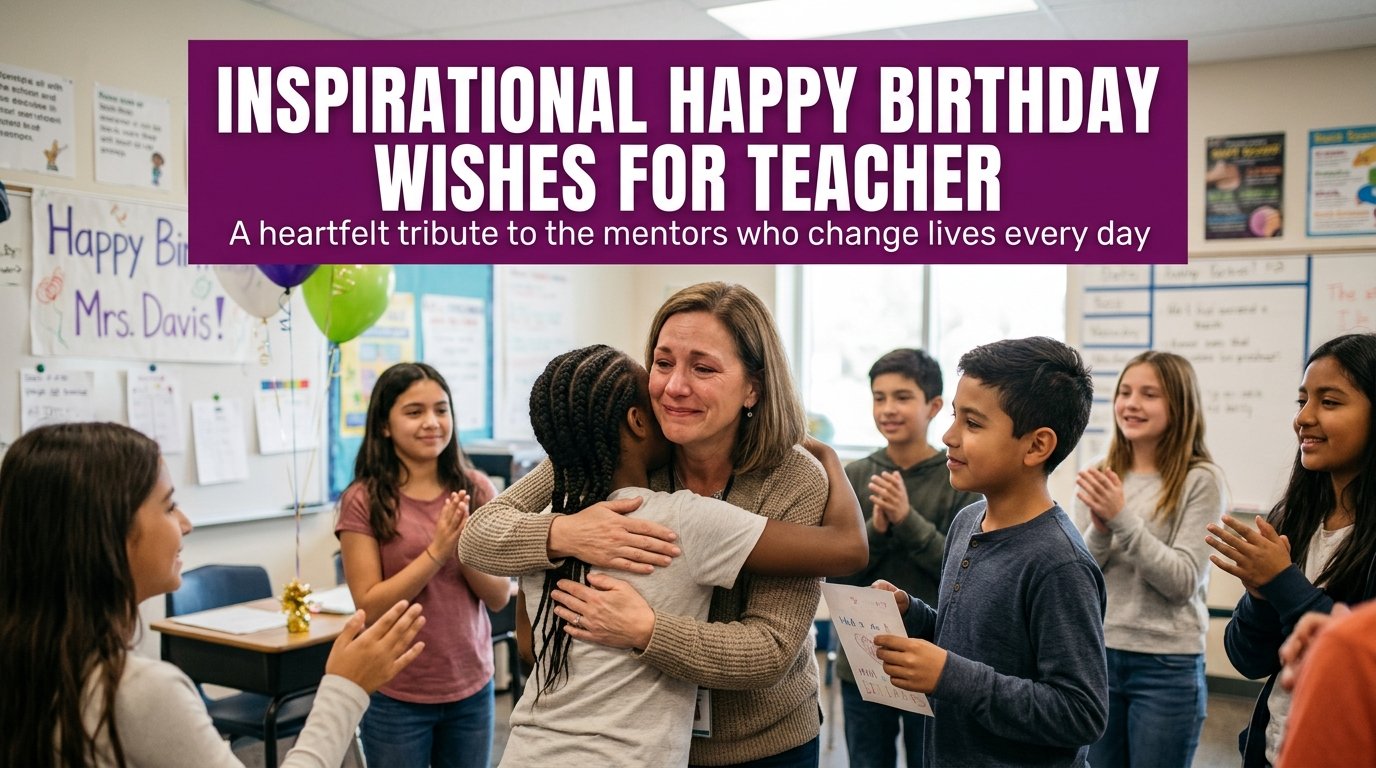 Inspirational Happy Birthday Wishes for Teacher