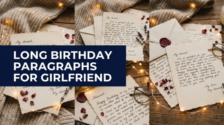 Long birthday paragraphs for girlfriend