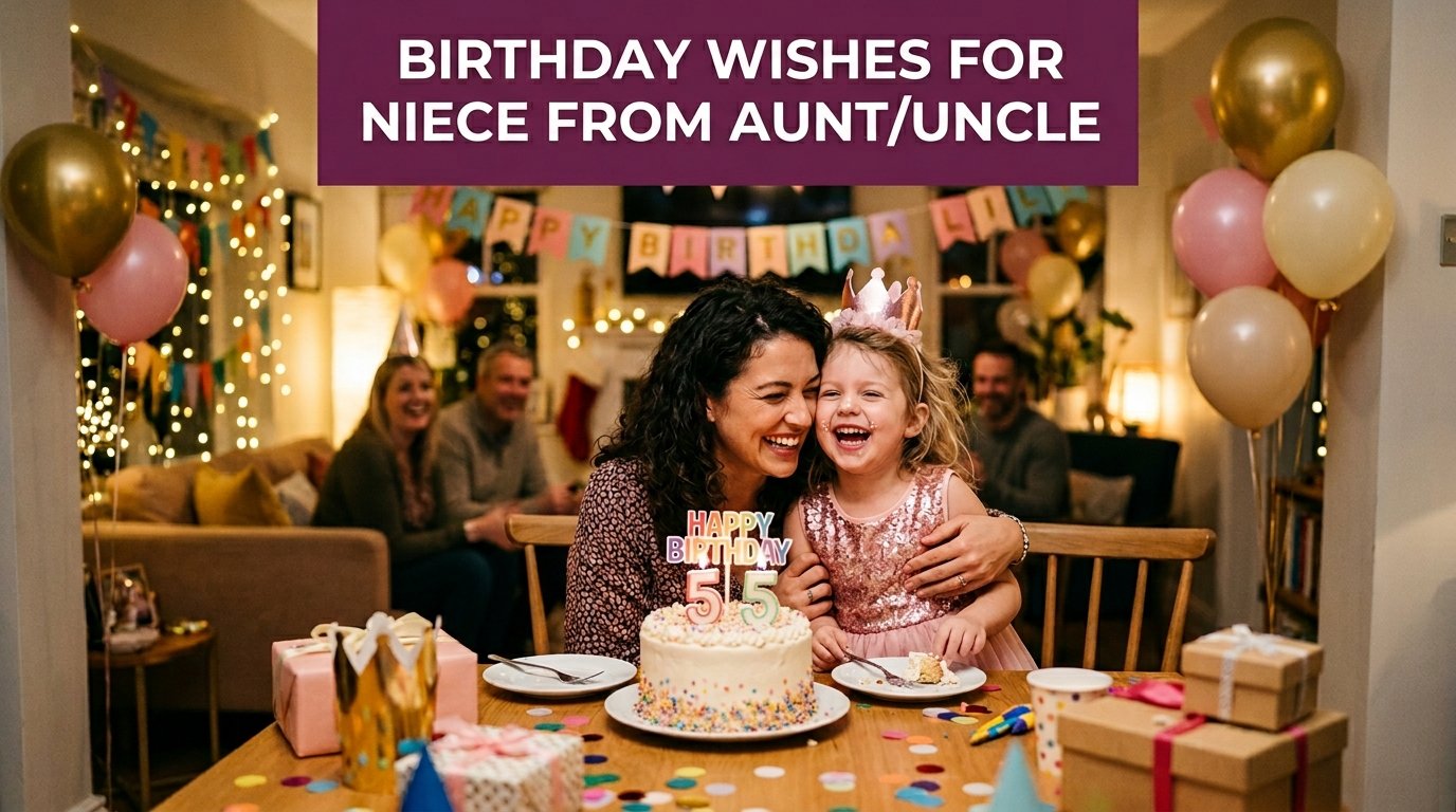 Loving Birthday Wishes for Niece from AuntUncle